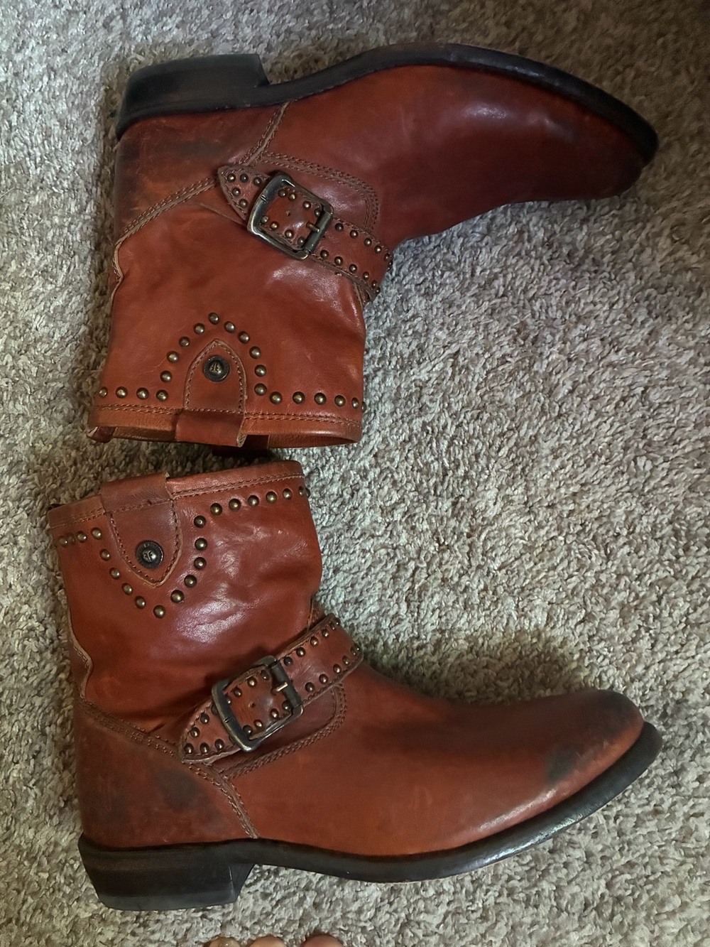 Frye Studded Ankle Boots
